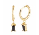 Boucles d'oreilles rondes pour femmes avec pierres 4