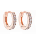 Boucles d'oreilles rondes pour femmes avec pierres 11