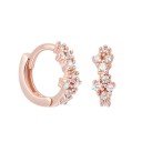 Boucles d'oreilles rondes pour femmes avec pierres 5