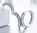 Boucles d'oreilles rondes pour femmes avec pierres 5