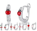 Boucles d'oreilles rondes pour femmes avec pierres 1