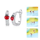 Boucles d'oreilles rondes pour femmes avec pierres 3