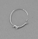 Boucles d'oreilles rondes pour femmes avec un blaireau 6