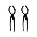 Boucles d'oreilles rondes pour femmes avec un nœud 1