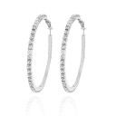 Boucles d'oreilles rondes pour femmes avec zircon 8