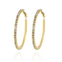 Boucles d'oreilles rondes pour femmes avec zircon 7