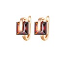 Boucles d'oreilles rondes pour femmes avec zircon G1334 4