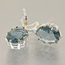 Boucles d'oreilles rondes pour femmes avec zircon 2