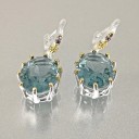 Boucles d'oreilles rondes pour femmes avec zircon 3
