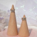 Boucles d'oreilles rondes pour femmes avec zircon 2