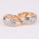 Boucles d'oreilles rondes pour femmes avec zircon 3