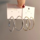 Boucles d'oreilles rondes pour femmes avec zircon 5