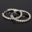 Boucles d'oreilles rondes pour femmes avec zircon 3