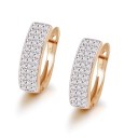 Boucles d'oreilles rondes pour femmes avec zircons G794 6