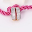 Boucles d'oreilles rondes pour femmes avec zircons G794 2