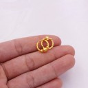 Boucles d'oreilles rondes pour femmes G1037 3