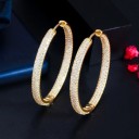 Boucles d'oreilles rondes pour femmes G1042 4