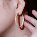 Boucles d'oreilles rondes pour femmes G1042 2