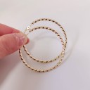 Boucles d'oreilles rondes pour femmes G1049 7