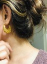 Boucles d'oreilles rondes pour femmes G1064 1