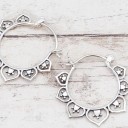 Boucles d'oreilles rondes pour femmes G1188 4