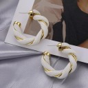 Boucles d'oreilles rondes pour femmes G1192 4