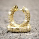 Boucles d'oreilles rondes pour femmes G1246 12