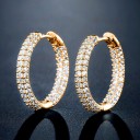 Boucles d'oreilles rondes pour femmes G1246 26