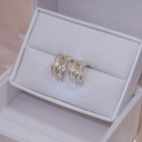 Boucles d'oreilles rondes pour femmes G1254 1
