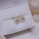 Boucles d'oreilles rondes pour femmes G1254 2