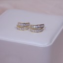 Boucles d'oreilles rondes pour femmes G1254 5