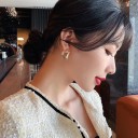 Boucles d'oreilles rondes pour femmes G1285 4
