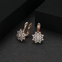 Boucles d'oreilles rondes pour femmes G1297 4