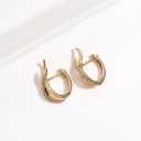 Boucles d'oreilles rondes pour femmes G1297 6