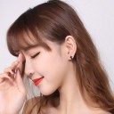Boucles d'oreilles rondes pour femmes G1349 2