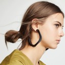 Boucles d'oreilles rondes pour femmes G1355 4