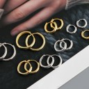 Boucles d'oreilles rondes pour femmes G137 5