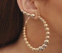 Boucles d'oreilles rondes pour femmes G1384 2