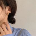 Boucles d'oreilles rondes pour femmes G1423 5