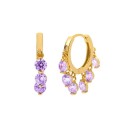 Boucles d'oreilles rondes pour femmes G1424 8