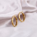 Boucles d'oreilles rondes pour femmes G1434 2