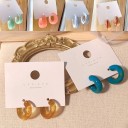 Boucles d'oreilles rondes pour femmes G1475 2