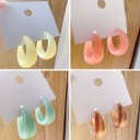Boucles d'oreilles rondes pour femmes G1475 4