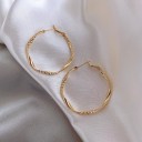 Boucles d'oreilles rondes pour femmes G1485 4
