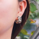 Boucles d'oreilles rondes pour femmes G1498 2