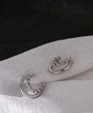 Boucles d'oreilles rondes pour femmes G1509 1