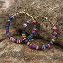 Boucles d'oreilles rondes pour femmes G200 11
