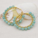 Boucles d'oreilles rondes pour femmes G273 15