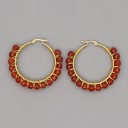 Boucles d'oreilles rondes pour femmes G273 17