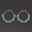Boucles d'oreilles rondes pour femmes G273 26